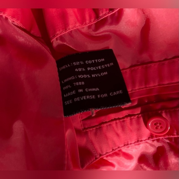 Anne Klein Red Trench Coat Lightweight Design - Picture 5 of 16